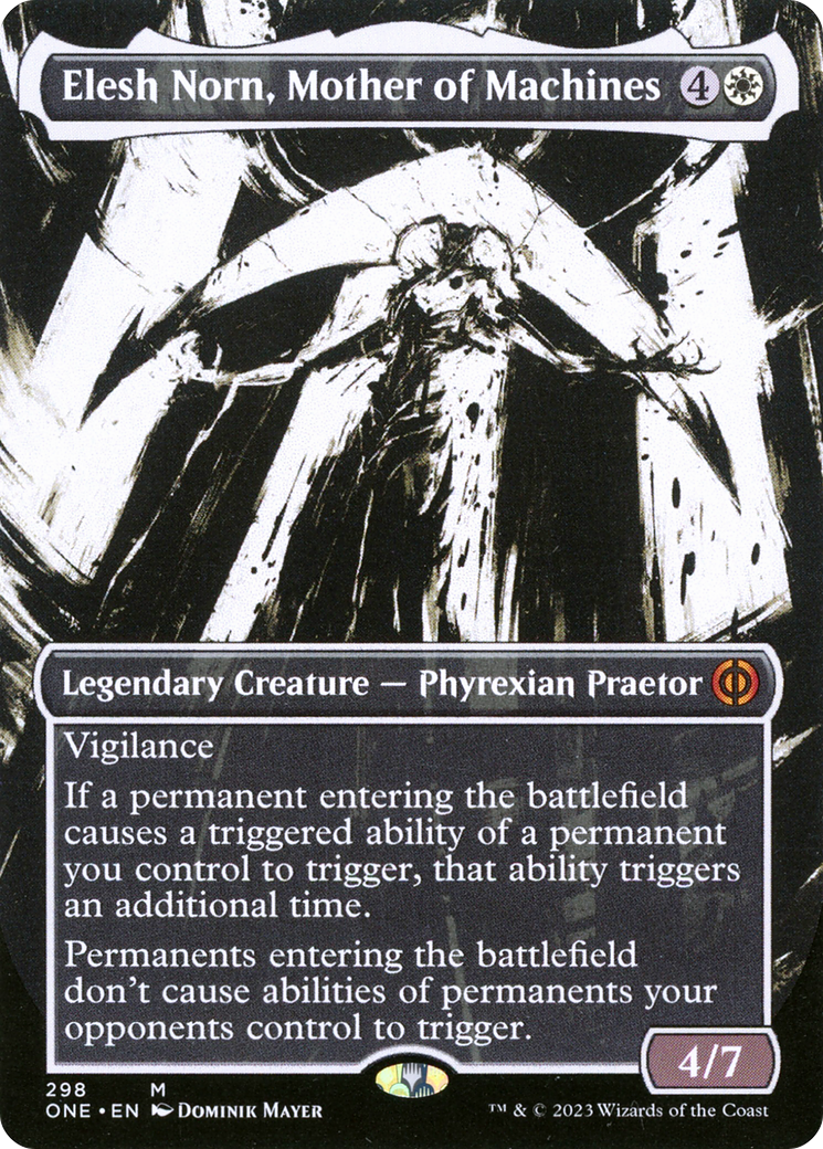 Elesh Norn, Mother of Machines (Borderless Ichor) [Phyrexia: All Will Be One] - Magic: The Gathering - Card Brawlers | Quebec | Canada |