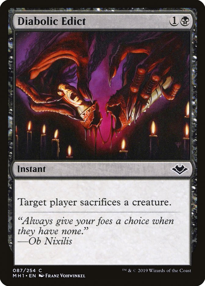Diabolic Edict [Modern Horizons] - Magic: The Gathering - Card Brawlers | Quebec | Canada |