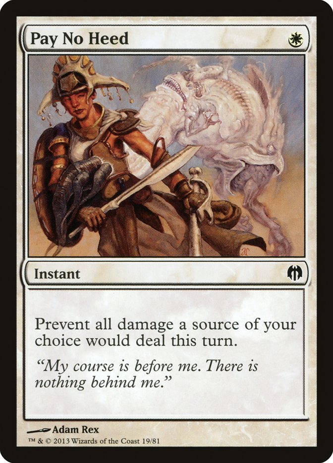 Pay No Heed [Duel Decks: Heroes vs. Monsters] - Magic: The Gathering - Card Brawlers | Quebec | Canada |