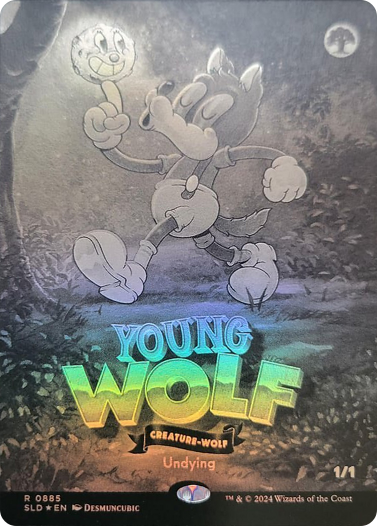 Young Wolf (Black & White Foil) [Secret Lair Drop Series] - Magic: The Gathering - Card Brawlers | Quebec | Canada |