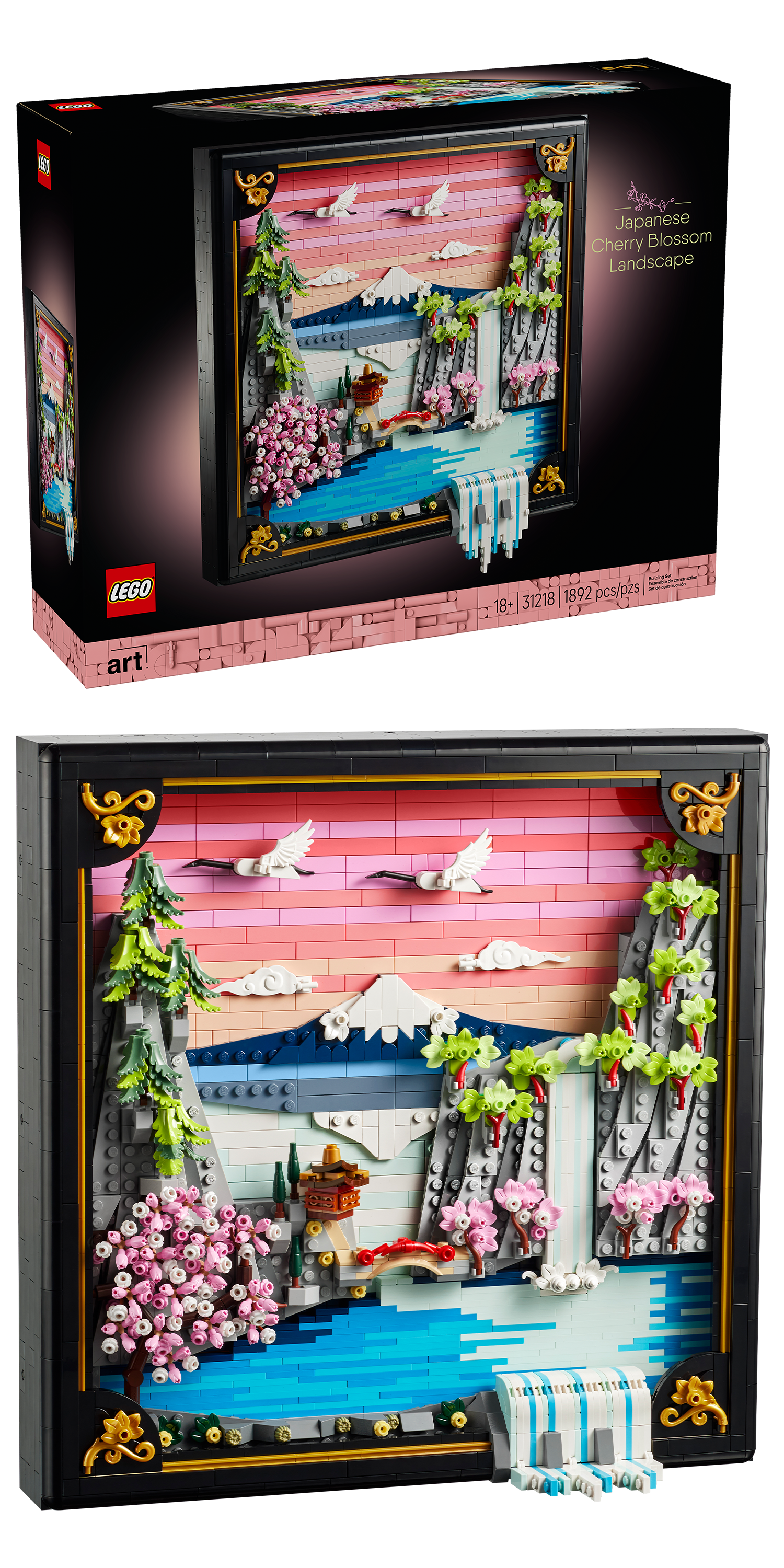 LEGO - Art - Japanese Cherry Blossom Landscape - 31218
