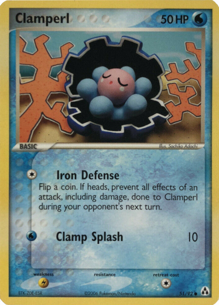 Clamperl (51/92) (Stamped) [EX: Legend Maker] - Pokémon - Card Brawlers | Quebec | Canada |