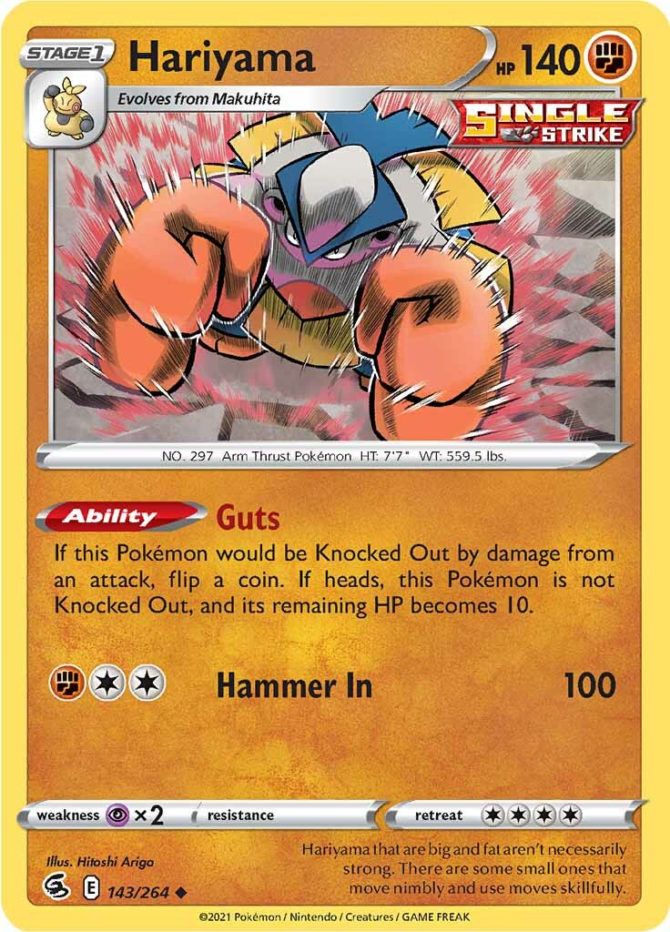 Hariyama (143/264) [Sword & Shield: Fusion Strike] - Pokémon - Card Brawlers | Quebec | Canada |