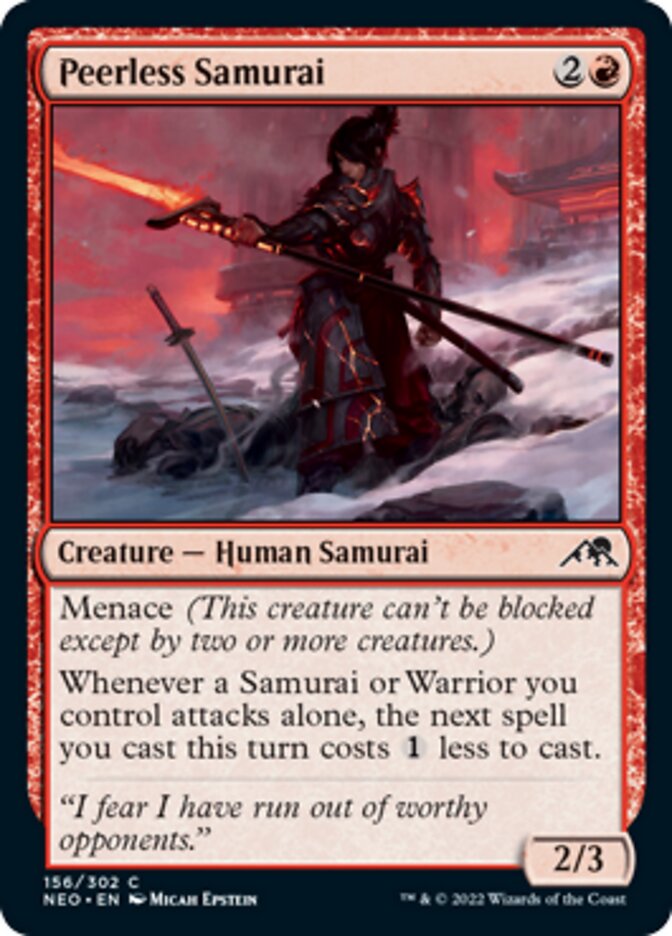 Peerless Samurai [Kamigawa: Neon Dynasty] - Magic: The Gathering - Card Brawlers | Quebec | Canada |