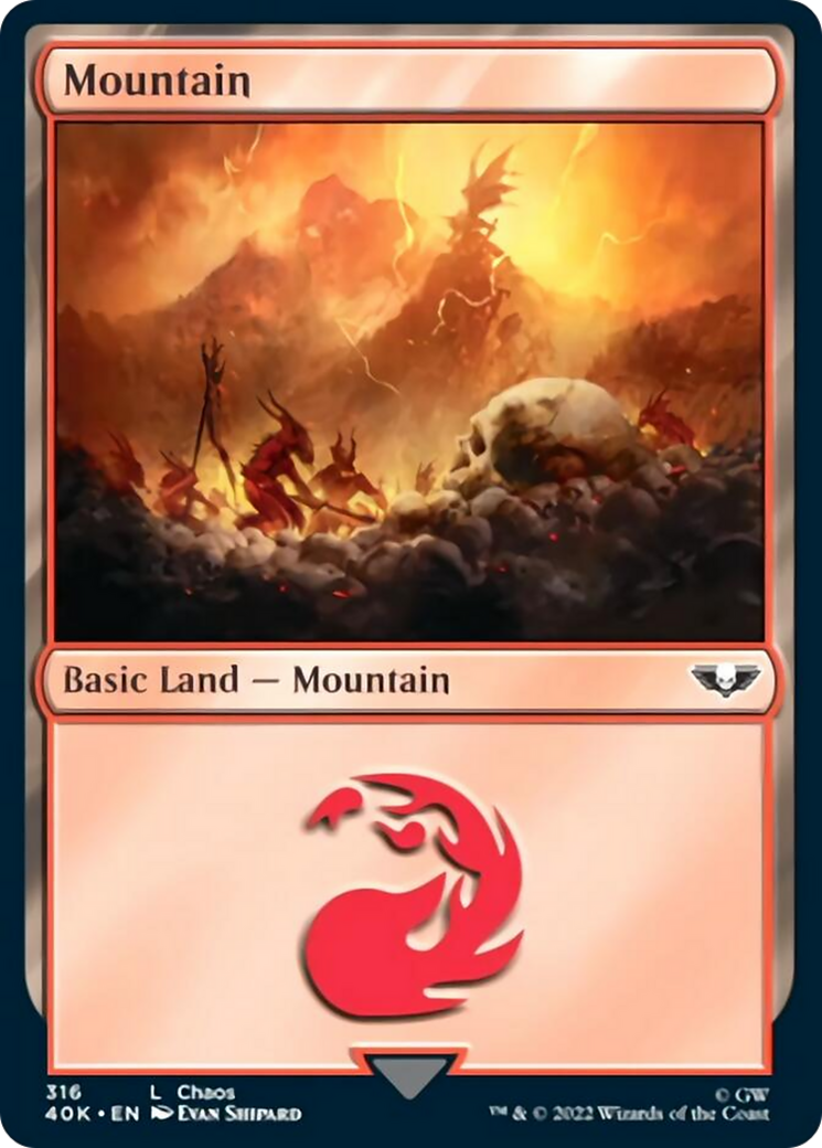 Mountain (316) [Warhammer 40,000] - Magic: The Gathering - Card Brawlers | Quebec | Canada |