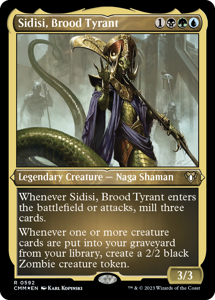 Sidisi, Brood Tyrant (Foil Etched) [Commander Masters] - Magic: The Gathering - Card Brawlers | Quebec | Canada |