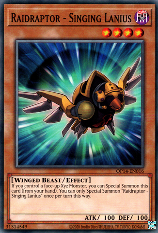Raidraptor - Singing Lanius [OP14-EN016] Common - Yu-Gi-Oh! - Card Brawlers | Quebec | Canada |