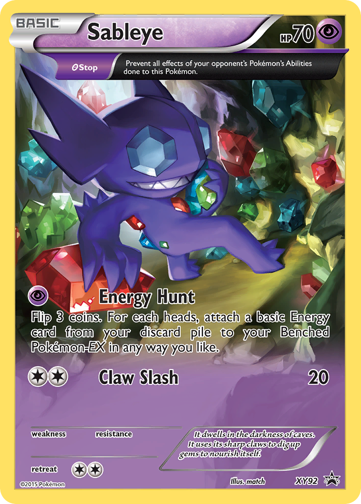 Sableye (XY92) [XY: Black Star Promos] - Pokémon - Card Brawlers | Quebec | Canada |