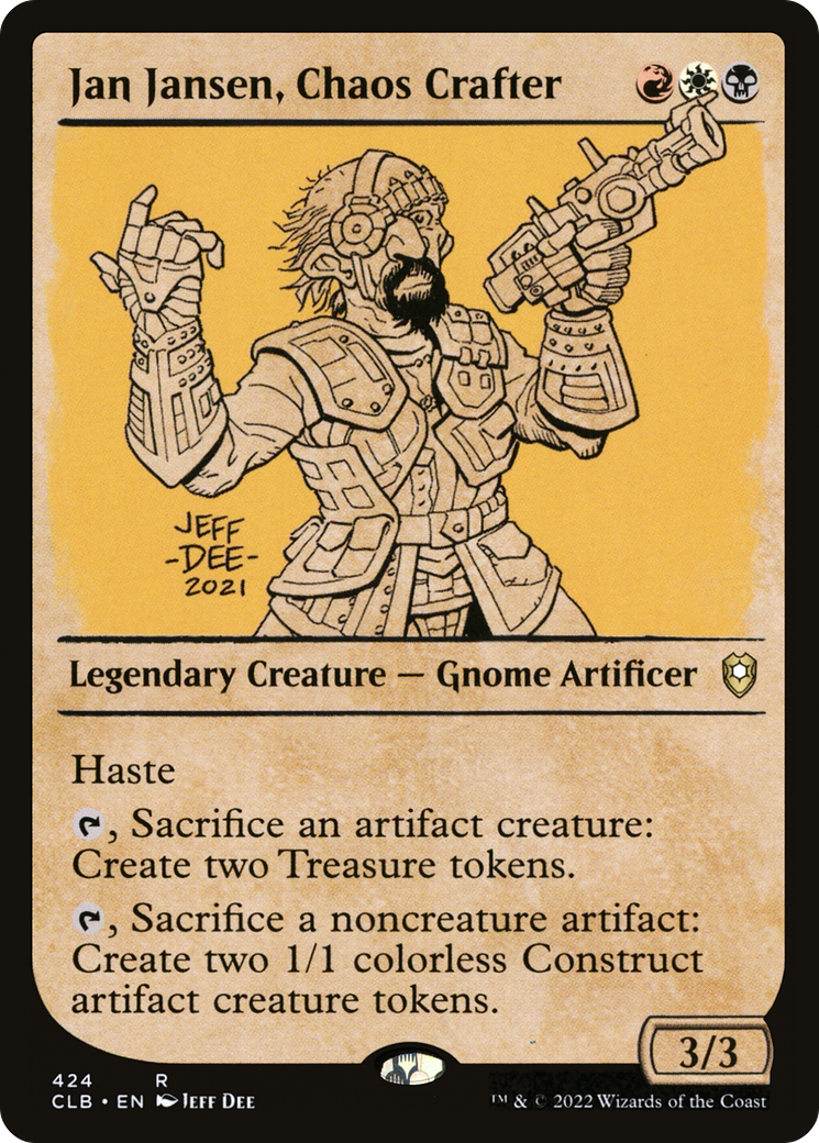 Jan Jansen, Chaos Crafter (Showcase) [Commander Legends: Battle for Baldur's Gate] - Magic: The Gathering - Card Brawlers | Quebec | Canada |