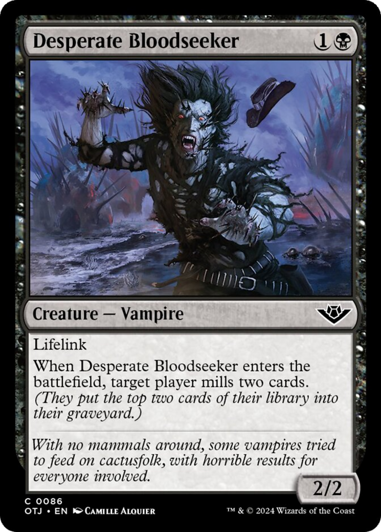 Desperate Bloodseeker [Outlaws of Thunder Junction] - Magic: The Gathering - Card Brawlers | Quebec | Canada |