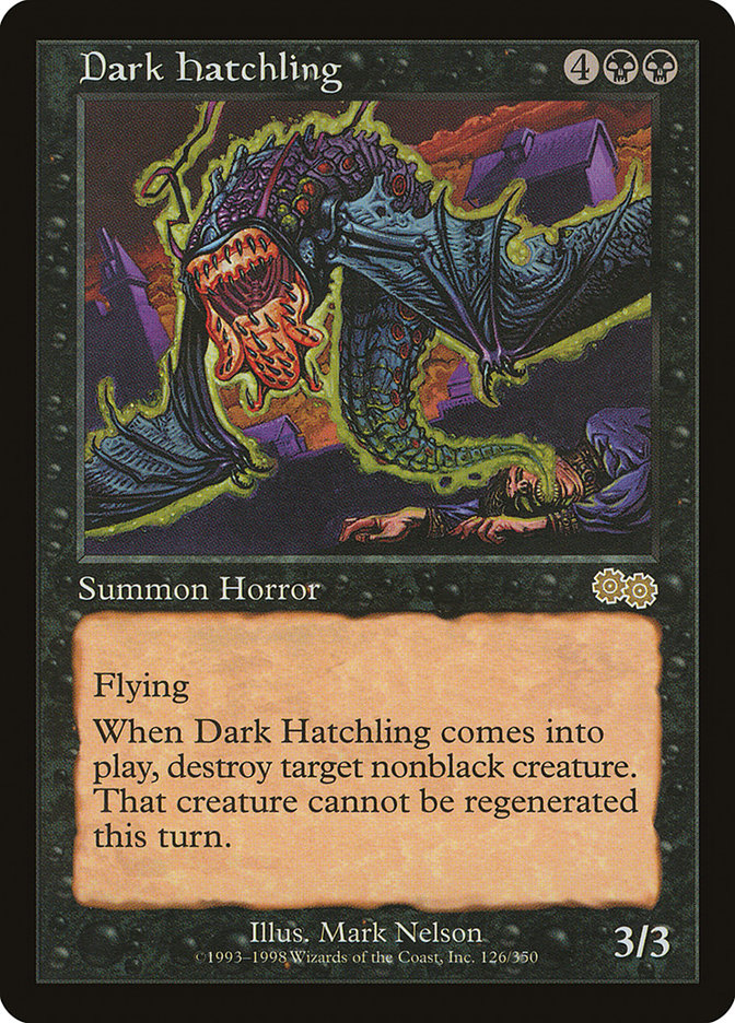 Dark Hatchling [Urza's Saga] - Magic: The Gathering - Card Brawlers | Quebec | Canada |