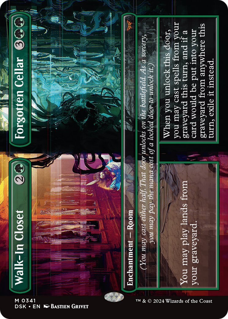 Walk-In Closet // Forgotten Cellar (Borderless) [Duskmourn: House of Horror] - Magic: The Gathering - Card Brawlers | Quebec | Canada |