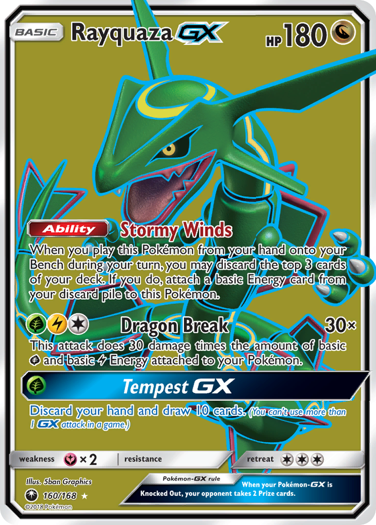 Rayquaza GX (160/168) [Sun & Moon: Celestial Storm] - Pokémon - Card Brawlers | Quebec | Canada |