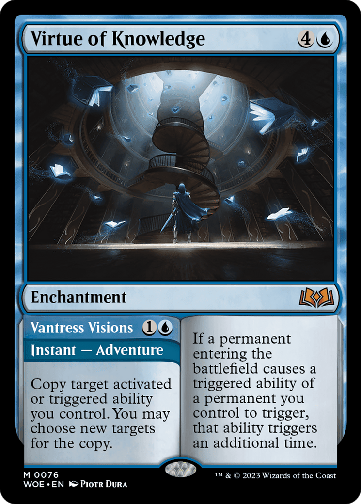Virtue of Knowledge // Vantress Visions [Wilds of Eldraine] - Magic: The Gathering - Card Brawlers | Quebec | Canada |