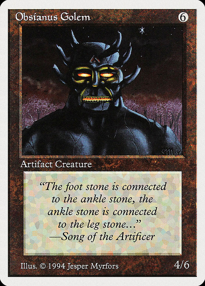 Obsianus Golem [Summer Magic / Edgar] - Magic: The Gathering - Card Brawlers | Quebec | Canada |