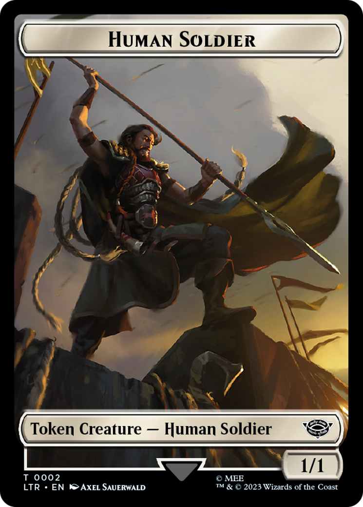 Food (11) // Human Soldier (02) Double-Sided Token [The Lord of the Rings: Tales of Middle-Earth Tokens] - Magic: The Gathering - Card Brawlers | Quebec | Canada |