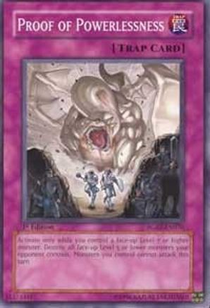 Proof of Powerlessness [RGBT-EN076] Common - Yu-Gi-Oh! - Card Brawlers | Quebec | Canada |