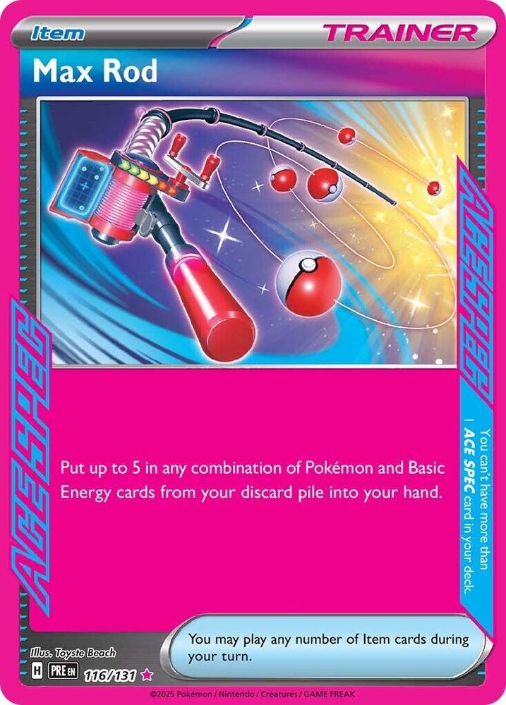 Max Rod (116/131) [Scarlet & Violet: Prismatic Evolutions] - Pokémon - Card Brawlers | Quebec | Canada |