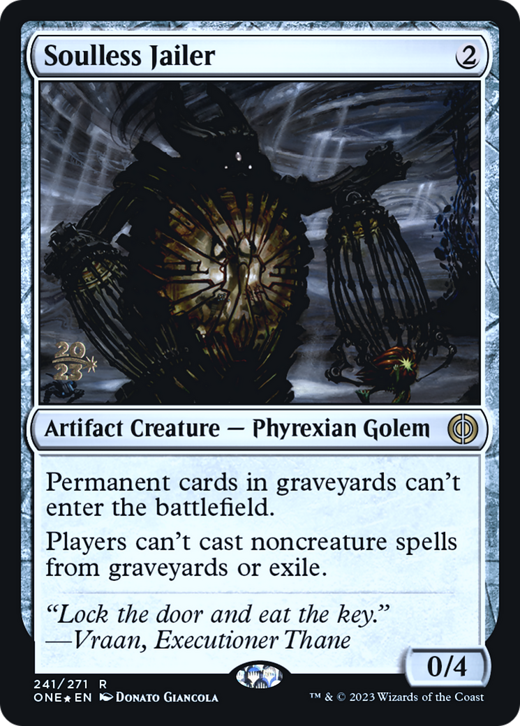 Soulless Jailer [Phyrexia: All Will Be One Prerelease Promos] - Magic: The Gathering - Card Brawlers | Quebec | Canada |