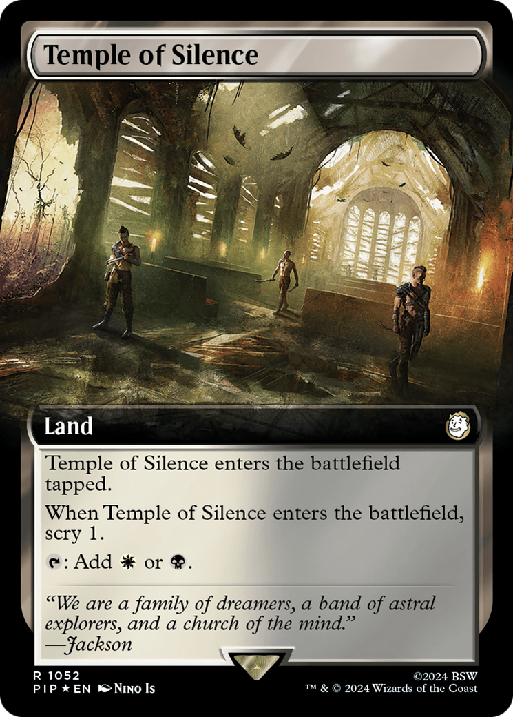 Temple of Silence (Extended Art) (Surge Foil) [Fallout] - Magic: The Gathering - Card Brawlers | Quebec | Canada |