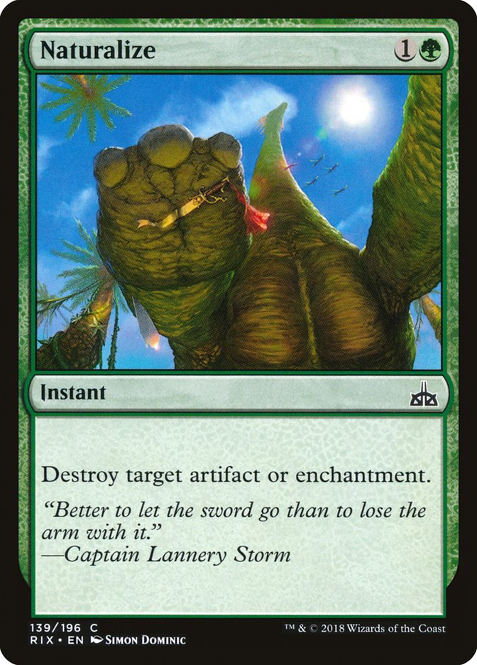 Naturalize [Rivals of Ixalan] - Magic: The Gathering - Card Brawlers | Quebec | Canada |