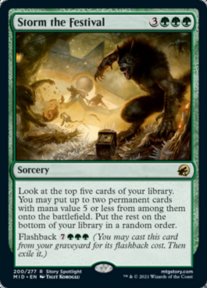 Storm the Festival [Innistrad: Midnight Hunt] - Magic: The Gathering - Card Brawlers | Quebec | Canada |