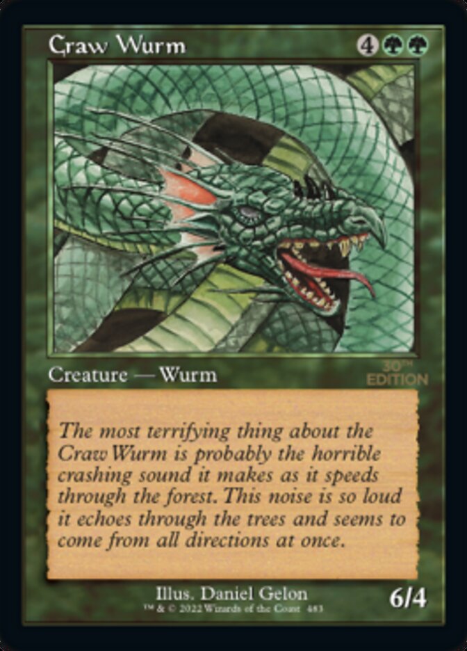 Craw Wurm (Retro) [30th Anniversary Edition] - Magic: The Gathering - Card Brawlers | Quebec | Canada |