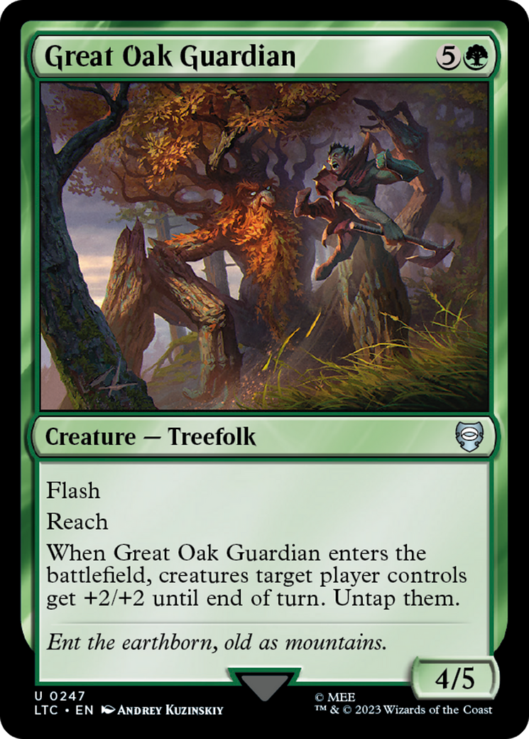 Great Oak Guardian [The Lord of the Rings: Tales of Middle-Earth Commander] - Magic: The Gathering - Card Brawlers | Quebec | Canada |