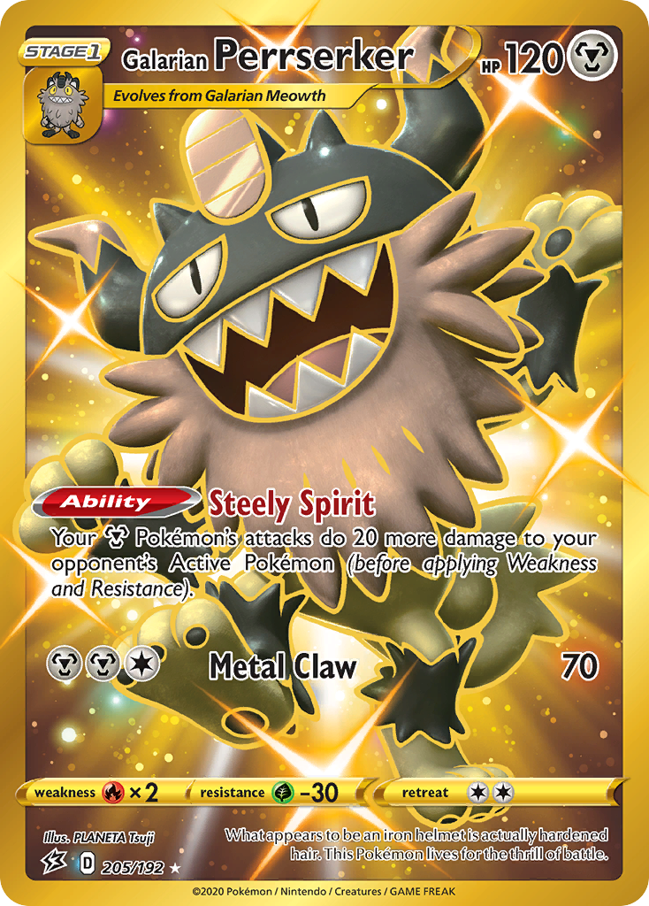 Galarian Perrserker (205/192) [Sword & Shield: Rebel Clash] - Pokémon - Card Brawlers | Quebec | Canada |