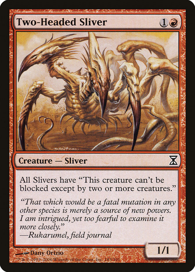 Two-Headed Sliver [Time Spiral] - Magic: The Gathering - Card Brawlers | Quebec | Canada |