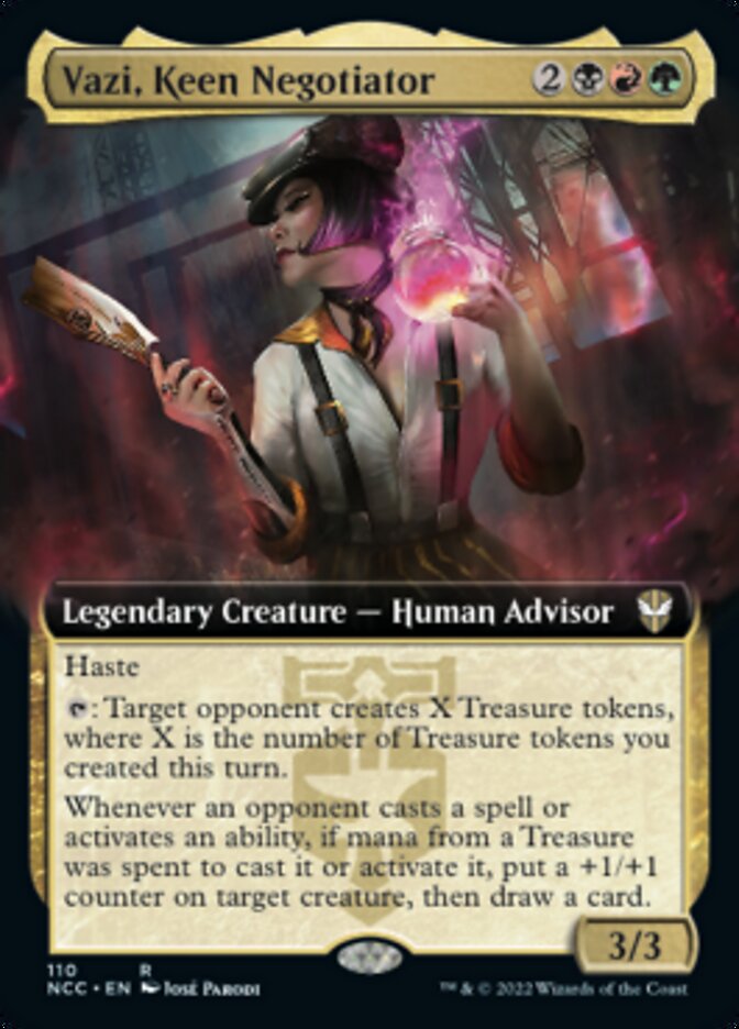 Vazi, Keen Negotiator (Extended Art) [Streets of New Capenna Commander] - Magic: The Gathering - Card Brawlers | Quebec | Canada |