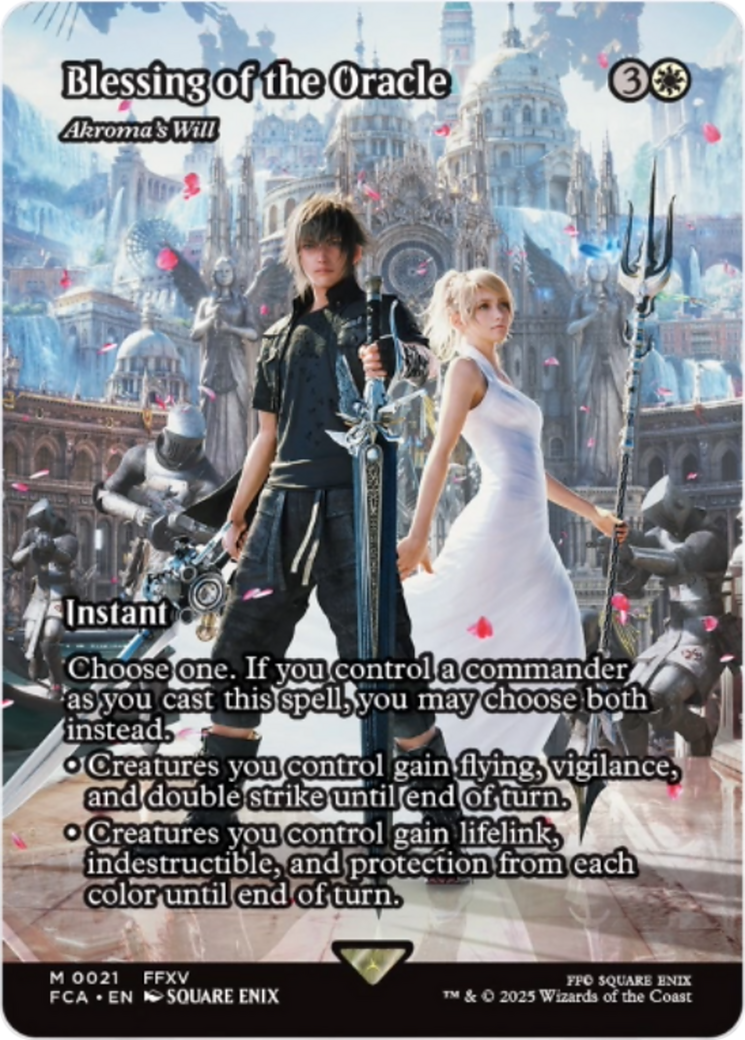 Blessing of the Oracle - Akroma's Will (Showcase) [FINAL FANTASY : Through the Ages] - Magic: The Gathering - Card Brawlers | Quebec | Canada |