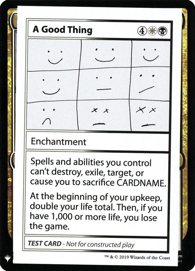 A Good Thing [Mystery Booster Playtest Cards] - Magic: The Gathering - Card Brawlers | Quebec | Canada |