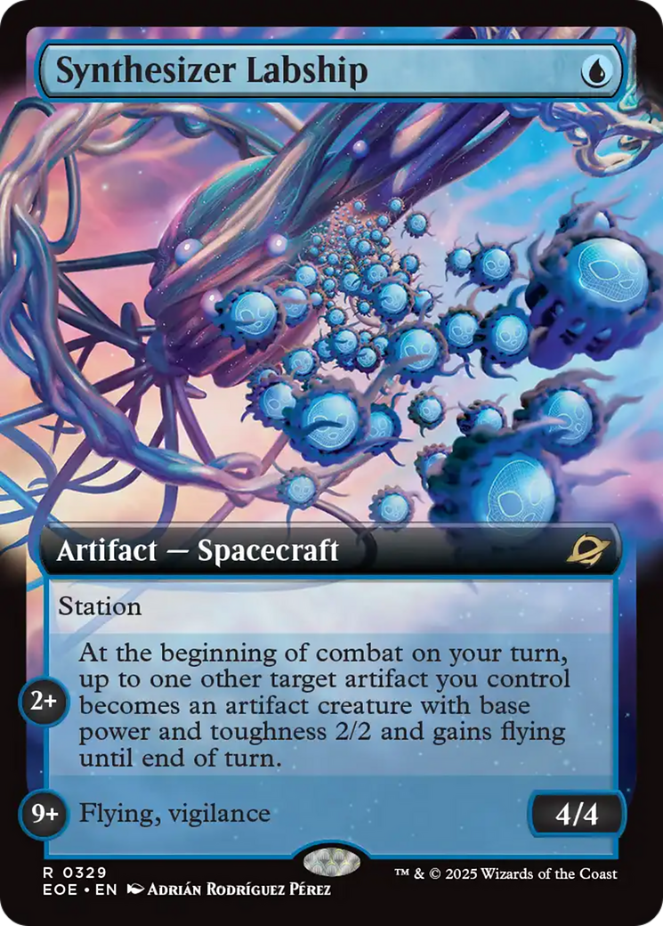 Synthesizer Labship (Extended Art) [Edge of Eternities] - Magic: The Gathering - Card Brawlers | Quebec | Canada |