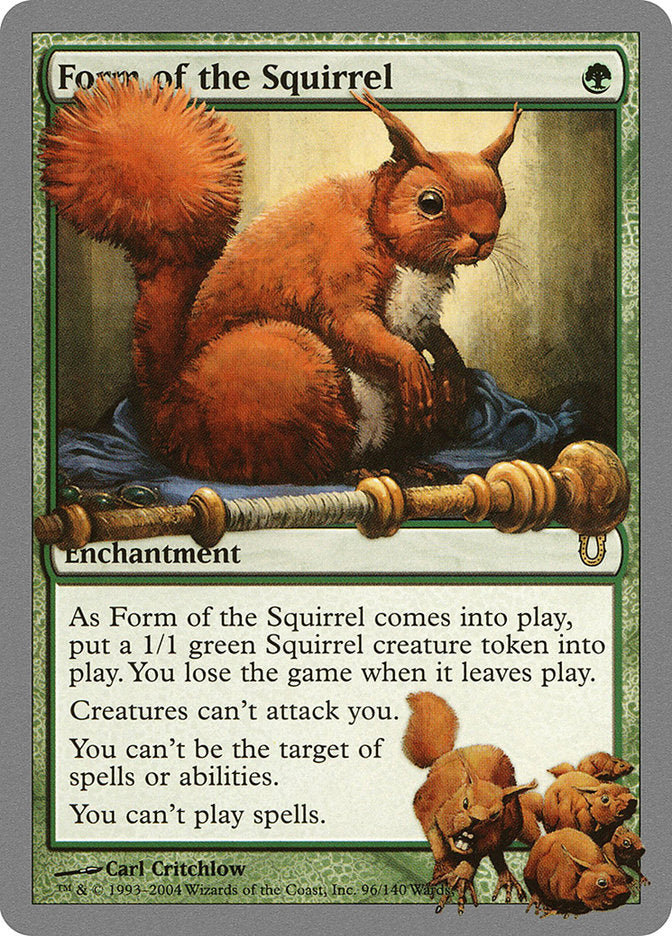 Form of the Squirrel [Unhinged] - Magic: The Gathering - Card Brawlers | Quebec | Canada |