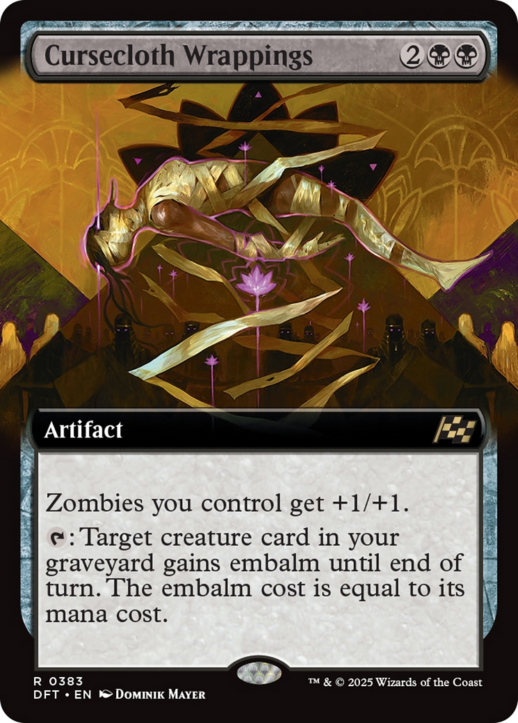 Cursecloth Wrappings (Extended Art) [Aetherdrift] - Magic: The Gathering - Card Brawlers | Quebec | Canada |