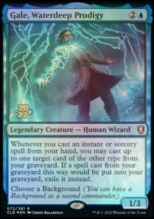 Gale, Waterdeep Prodigy [Commander Legends: Battle for Baldur's Gate Prerelease Promos] - Magic: The Gathering - Card Brawlers | Quebec | Canada |