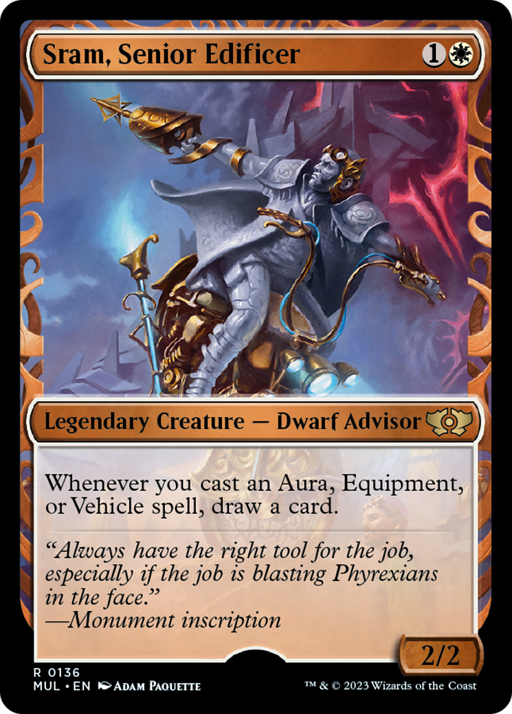 Sram, Senior Edificer (Halo Foil) [Multiverse Legends] - Magic: The Gathering - Card Brawlers | Quebec | Canada |