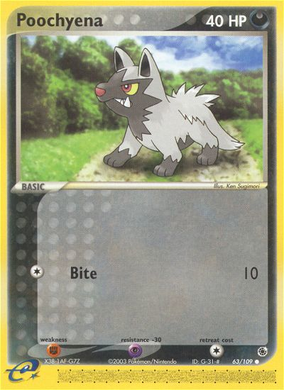 Poochyena (63/109) [EX: Ruby & Sapphire] - Pokémon - Card Brawlers | Quebec | Canada |