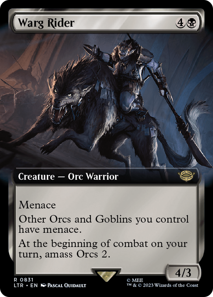 Warg Rider (Extended Art) [The Lord of the Rings: Tales of Middle-Earth] - Magic: The Gathering - Card Brawlers | Quebec | Canada |