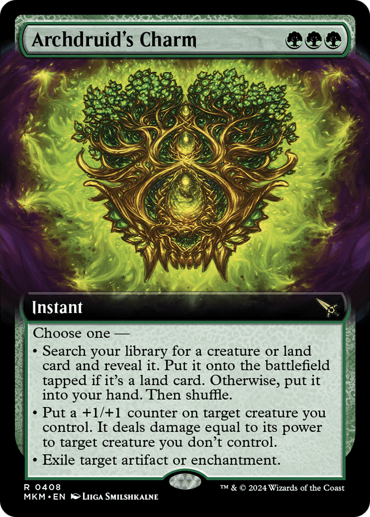 Archdruid's Charm (Extended Art) [Murders at Karlov Manor] - Magic: The Gathering - Card Brawlers | Quebec | Canada |