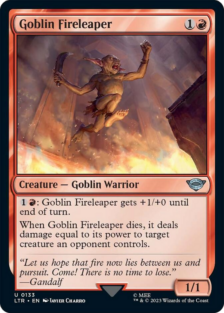 Goblin Fireleaper [The Lord of the Rings: Tales of Middle-Earth] - Magic: The Gathering - Card Brawlers | Quebec | Canada |