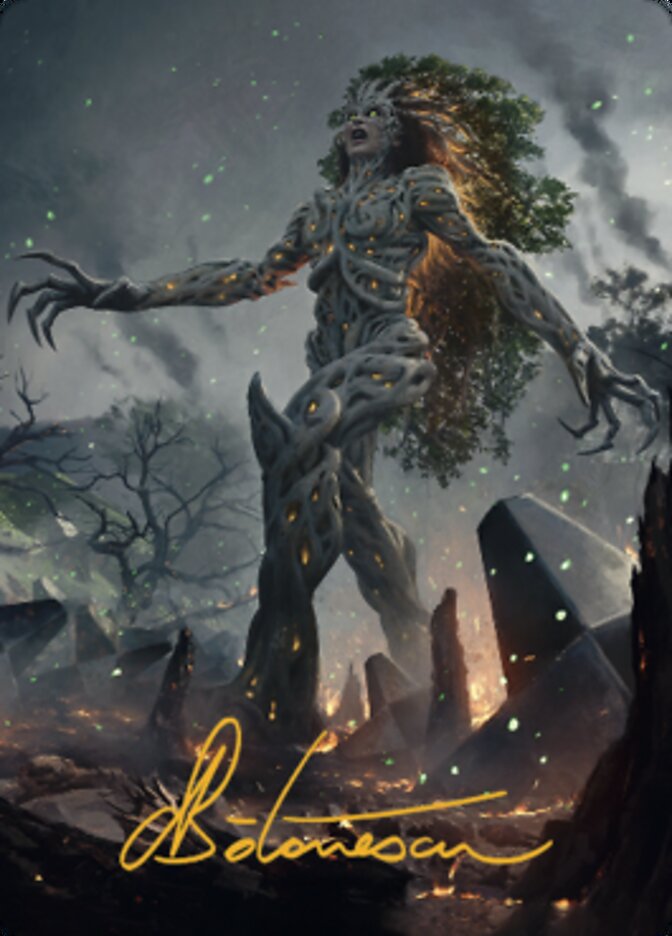 Titania, Gaea Incarnate Art Card (Gold-Stamped Signature) [The Brothers' War Art Series] - Magic: The Gathering - Card Brawlers | Quebec | Canada |