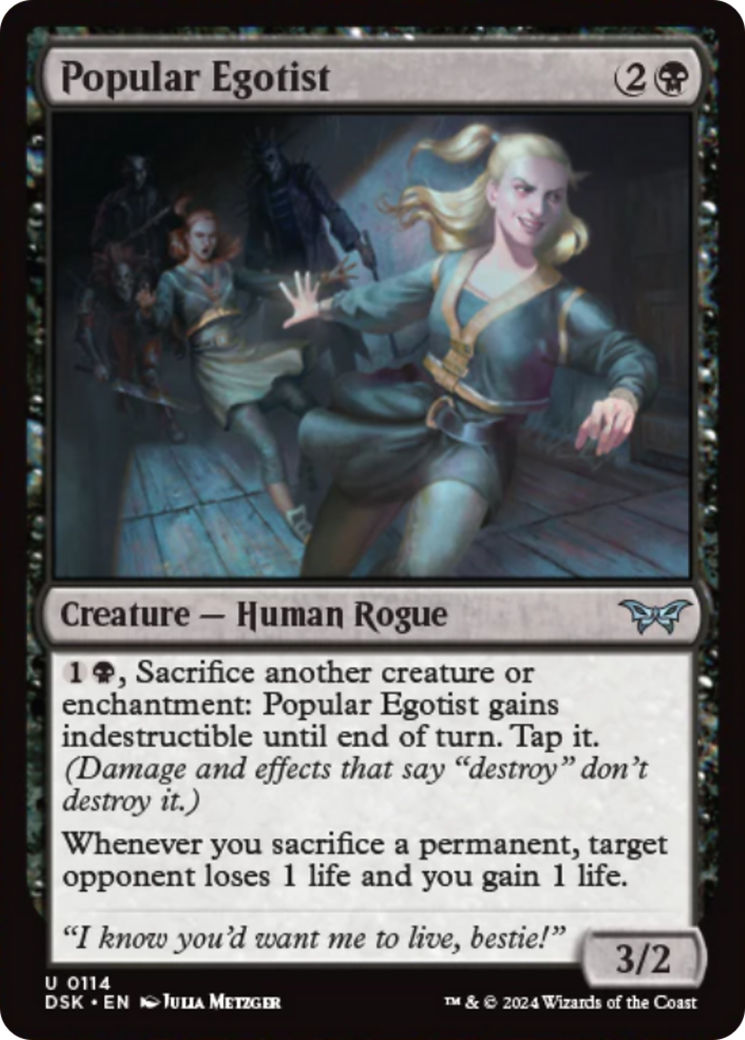 Popular Egotist [Duskmourn: House of Horror] - Magic: The Gathering - Card Brawlers | Quebec | Canada |