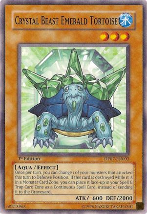 Crystal Beast Emerald Tortoise [DP07-EN003] Common - Yu-Gi-Oh! - Card Brawlers | Quebec | Canada |