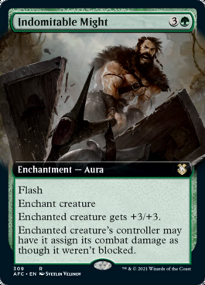 Indomitable Might (Extended Art) [Dungeons & Dragons: Adventures in the Forgotten Realms Commander] - Magic: The Gathering - Card Brawlers | Quebec | Canada |