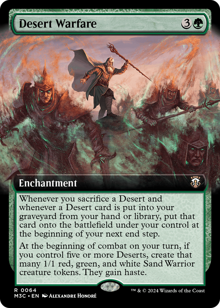 Desert Warfare (Extended Art) (Ripple Foil) [Modern Horizons 3 Commander] - Magic: The Gathering - Card Brawlers | Quebec | Canada |