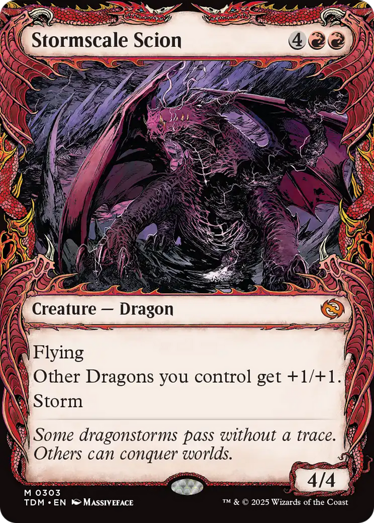 Stormscale Scion (Showcase) [Tarkir: Dragonstorm] - Magic: The Gathering - Card Brawlers | Quebec | Canada |