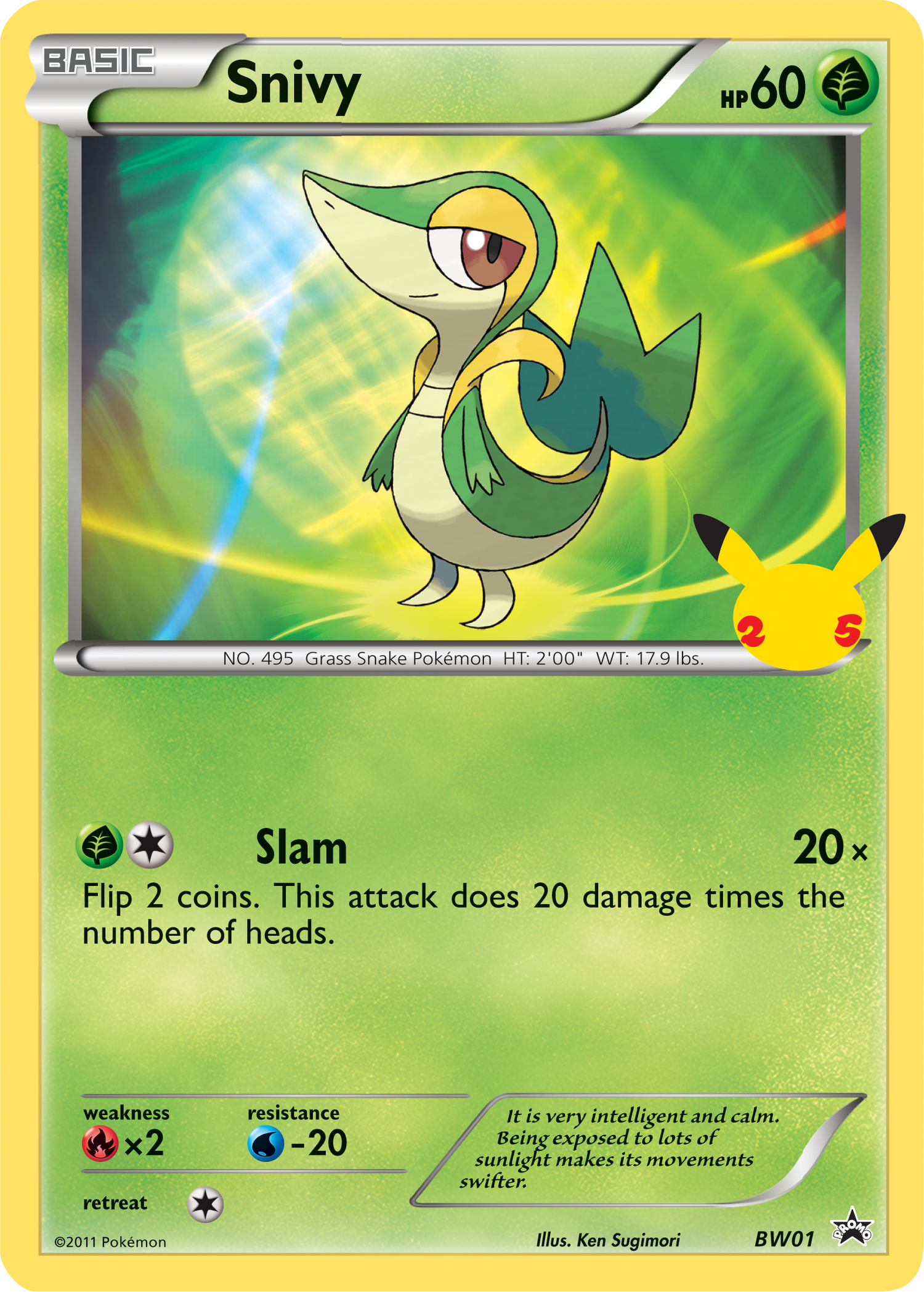 Snivy (BW01) (Jumbo Card) [First Partner Pack] - Pokémon - Card Brawlers | Quebec | Canada |