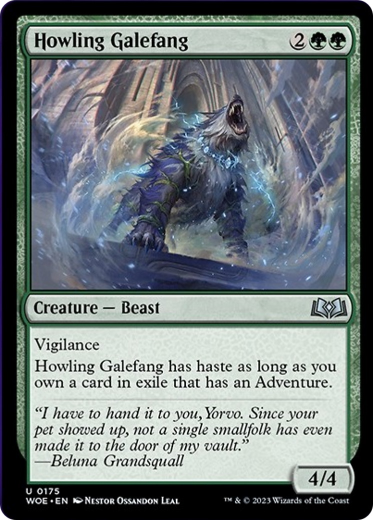 Howling Galefang [Wilds of Eldraine] - Magic: The Gathering - Card Brawlers | Quebec | Canada |